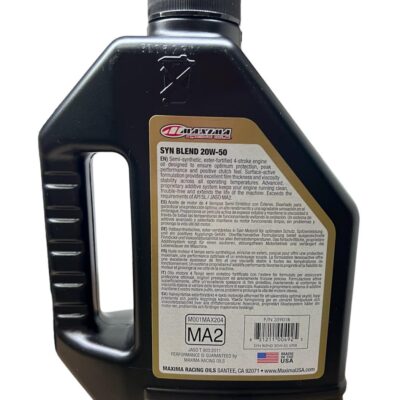 ACEITE SEMISINTETICO MAXIMA SYN BLEND ESTER 20W50